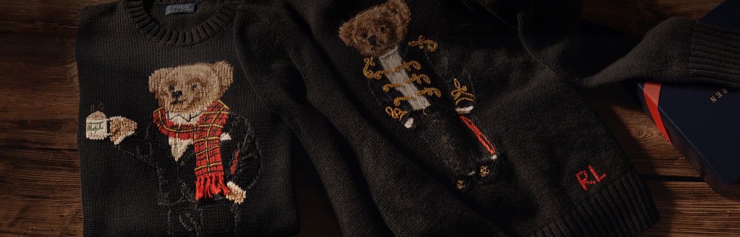 Ralph lauren bear hoodie women's clearance