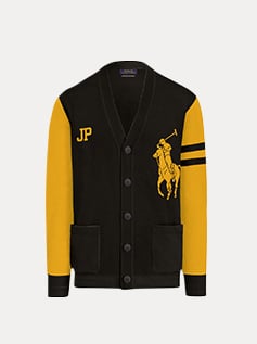 black & gold cardigan