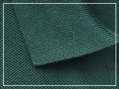 Close-up of Polo shirt collar