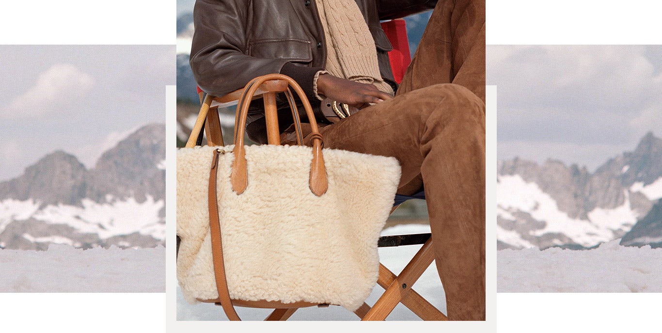 Shearling Medium Bellport Tote