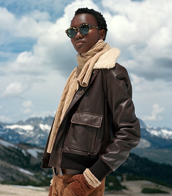 Shearling Bomber Jacket