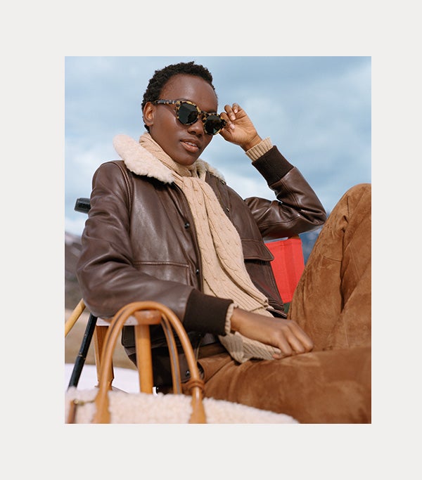 Shearling Bomber Jacket